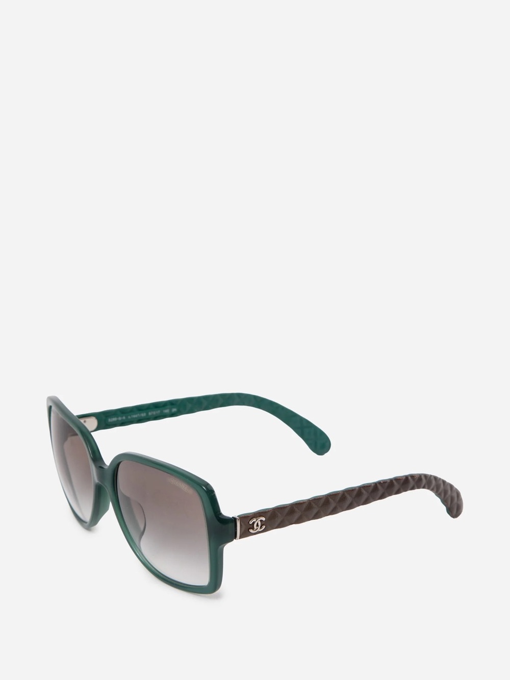 Pre-Owned Chanel Green/Grey Square Sunglasses - Picture 2 of 2